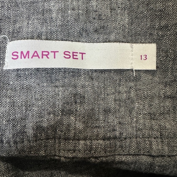 Smart Set Linen/cotton/spandex ruffle bottom grey  lightweight skirt. Sz 13 - Picture 8 of 8